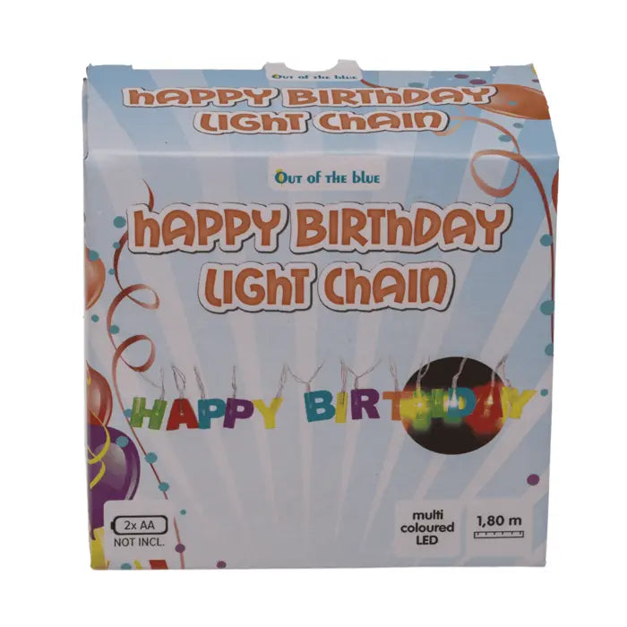 Lichterkette Happy Birthday 180cm von Out of the blue
