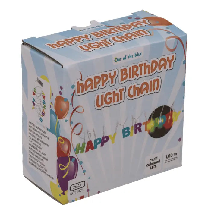 Lichterkette Happy Birthday 180cm von Out of the blue