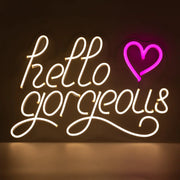 LED Wandneon- Hello Gorgeous von Locomocean