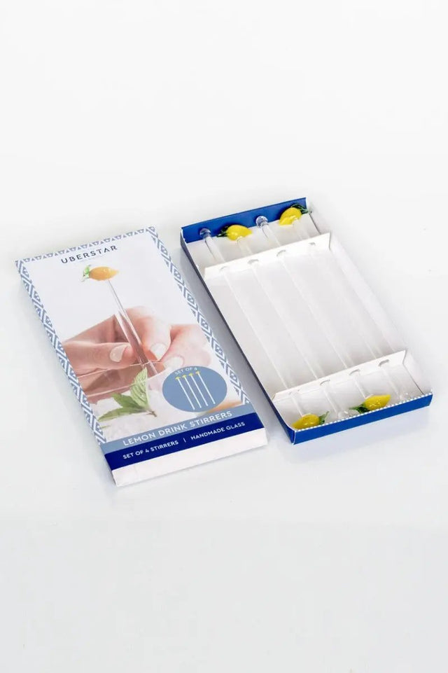 Cocktail Rührstäbchen Lemon 4er-Set von Uberstar
