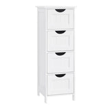 Badezimmerschrank mit Schubladen modern weiss von Songmics