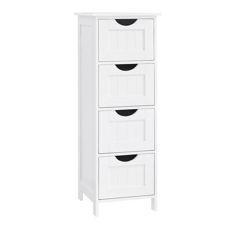Badezimmerschrank mit Schubladen modern weiss von Songmics