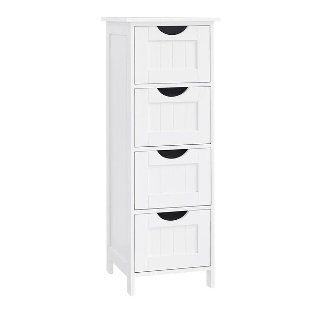 Badezimmerschrank mit Schubladen modern weiss von Songmics