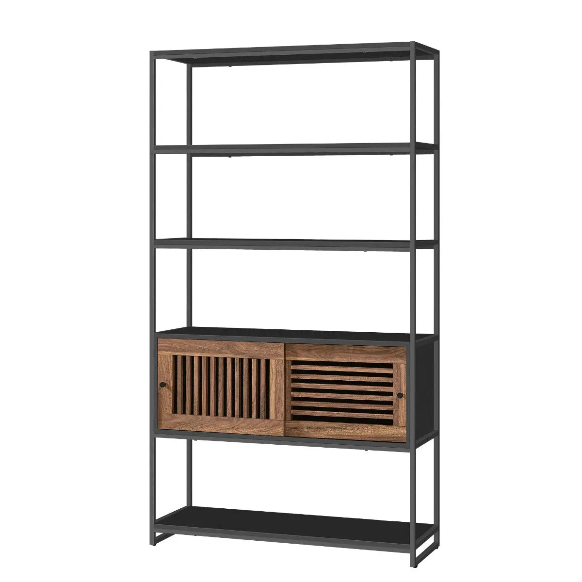 Bücherregal Sideboard 5 Ebenen mit Schiebetür von guteszeug.ch