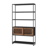 Bücherregal Sideboard 5 Ebenen mit Schiebetür von guteszeug.ch