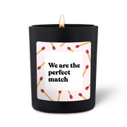 Duftkerze Schwarz Woody We are the perfect match von ChattyCandles