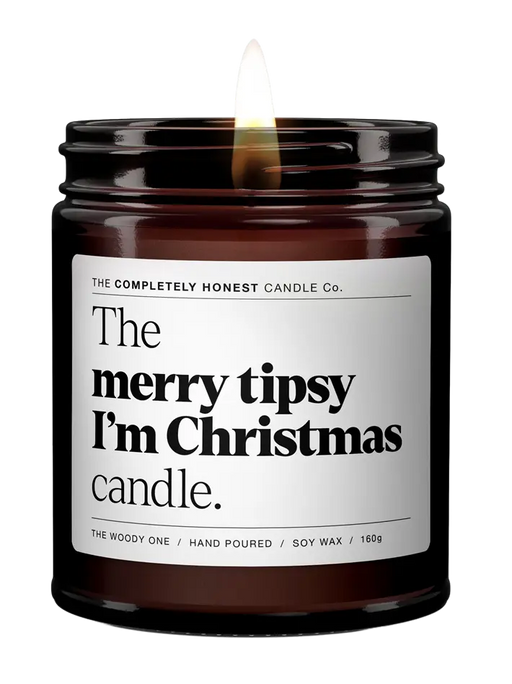 merry tipsy I’m Christmas von The Completely Honest Candle