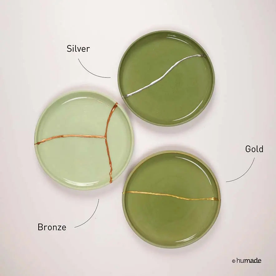 Kintsugi DIY Reparatur Kit Gold & Bronze mit Anleitung von Humade
