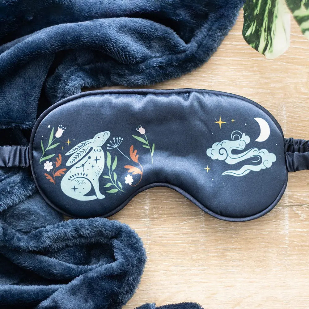 Satin Schlafmaske Midnight Hare von Something Different