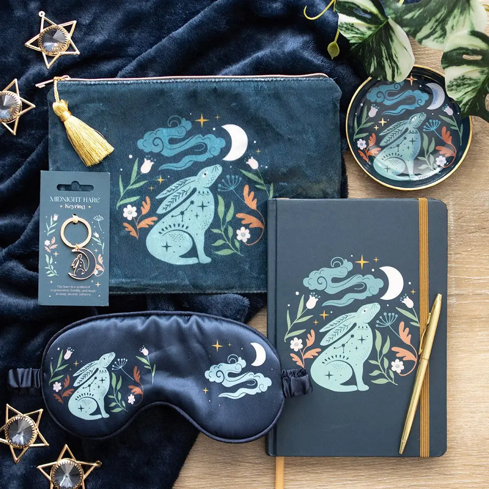 Satin Schlafmaske Midnight Hare von Something Different