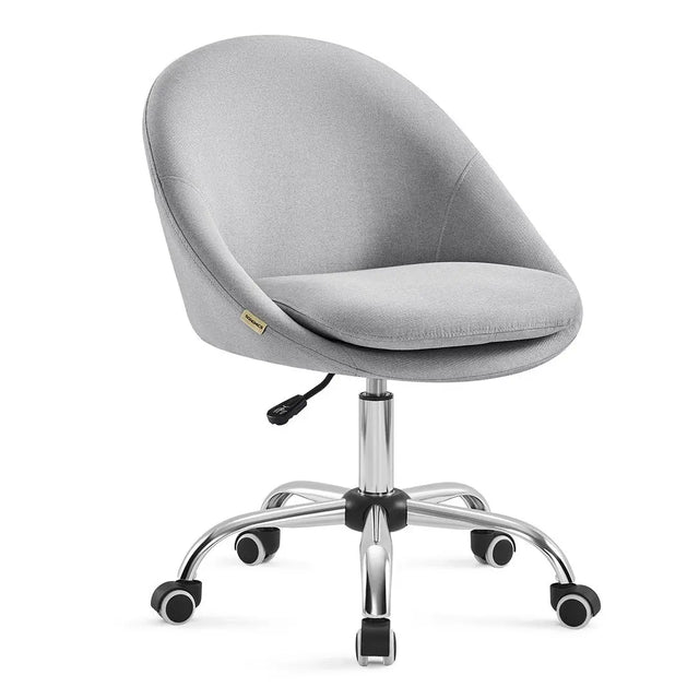 Bürostuhl Schreibtischstuhl Höhenverstellbar Taubengrau von Songmics