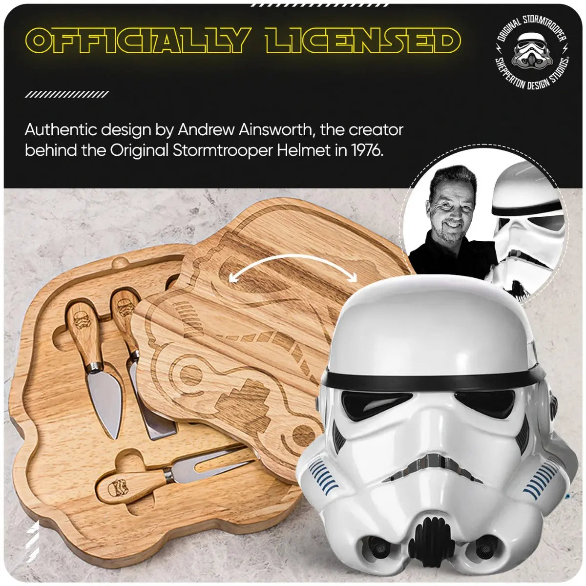 Käsebrett inkl. Messer-Set Stormtrooper von Original Stormtrooper