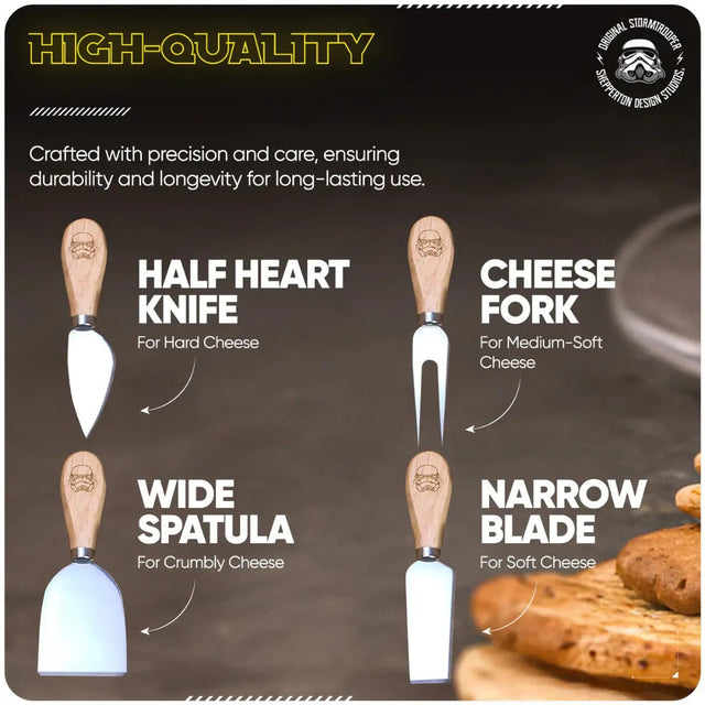 Käsebrett inkl. Messer-Set Stormtrooper von Original Stormtrooper