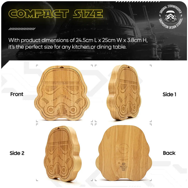 Käsebrett inkl. Messer-Set Stormtrooper von Original Stormtrooper