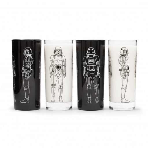 Original Stormtrooper - 4 Trinkgläser (2x schwarz, 2x klar) von Original Stormtrooper