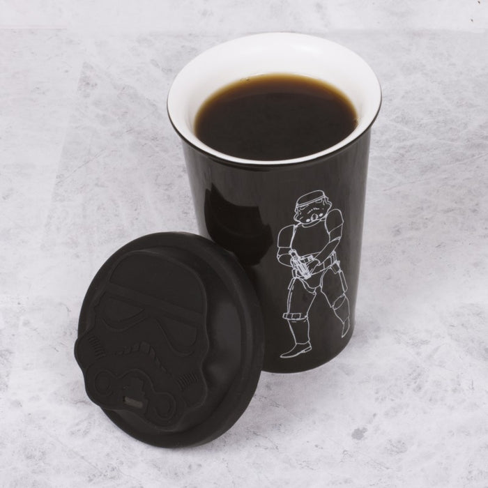 Original Stormtrooper - Keramikbecher mit Silikondeckel (schwarz) von Original Stormtrooper