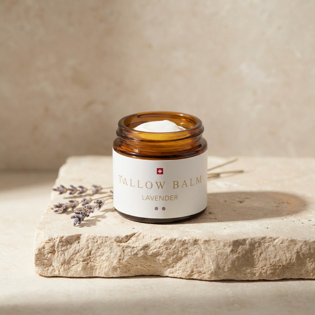 Tallow Balm Lavender - Hautbalsam mit Rindertalg, Lavendelöl & Vitamin E, 60ml von guteszeug.ch