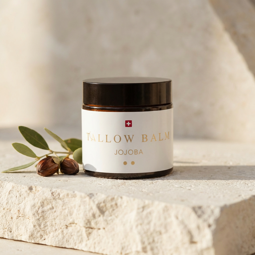 Tallow Balm Jojoba - Hautbalsam mit Rindertalg, Jojobaöl & Vitamin E, 60ml von guteszeug.ch