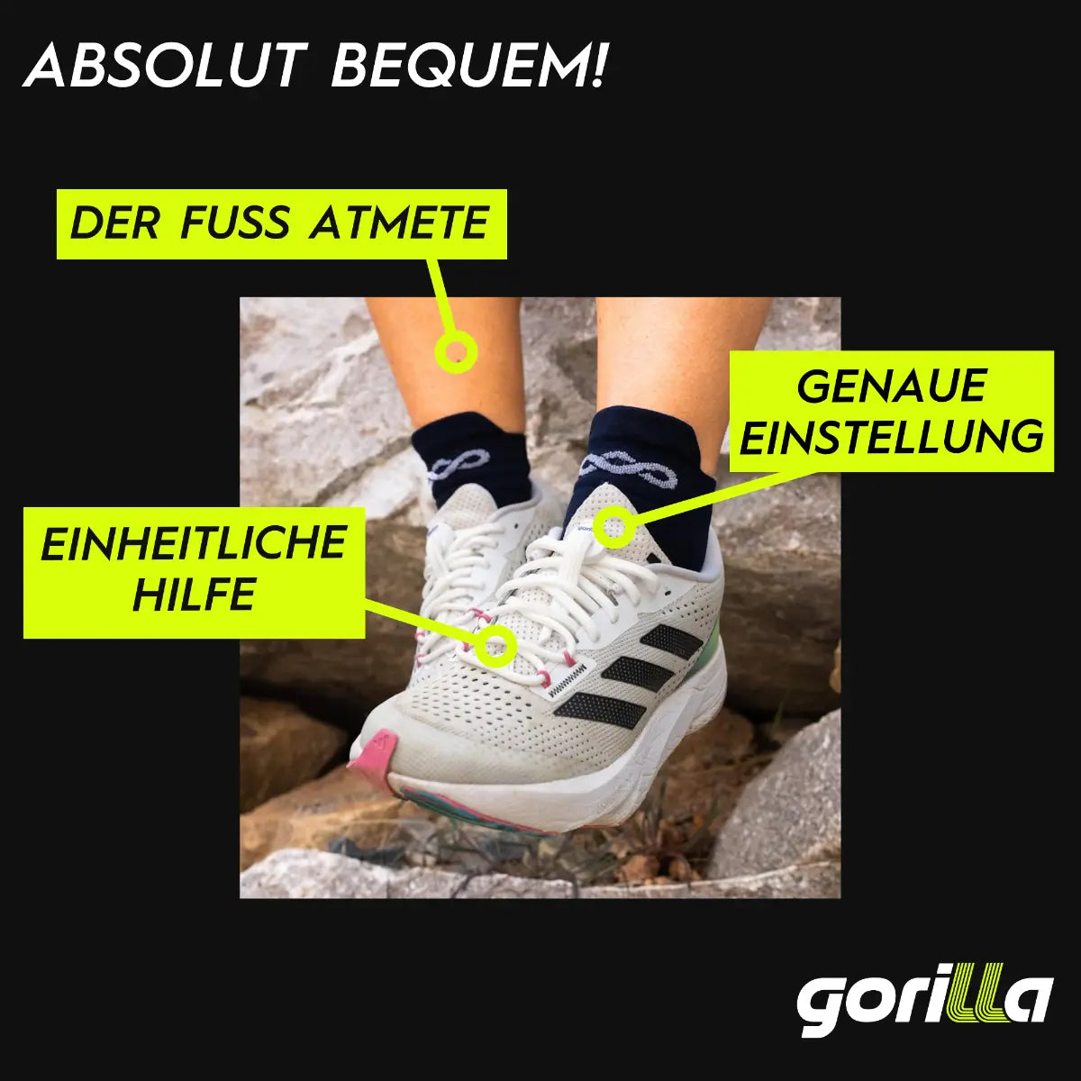 Elastische Schnürsenkel Flexibel Ohne Binden Silikon Triathlon Neonrosa von guteszeug.ch