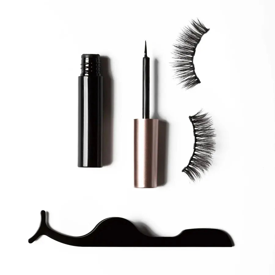 Magnetisch Wimpern 3 Paar mit Eyeliner 12-18-12mm von Paloma Beauties