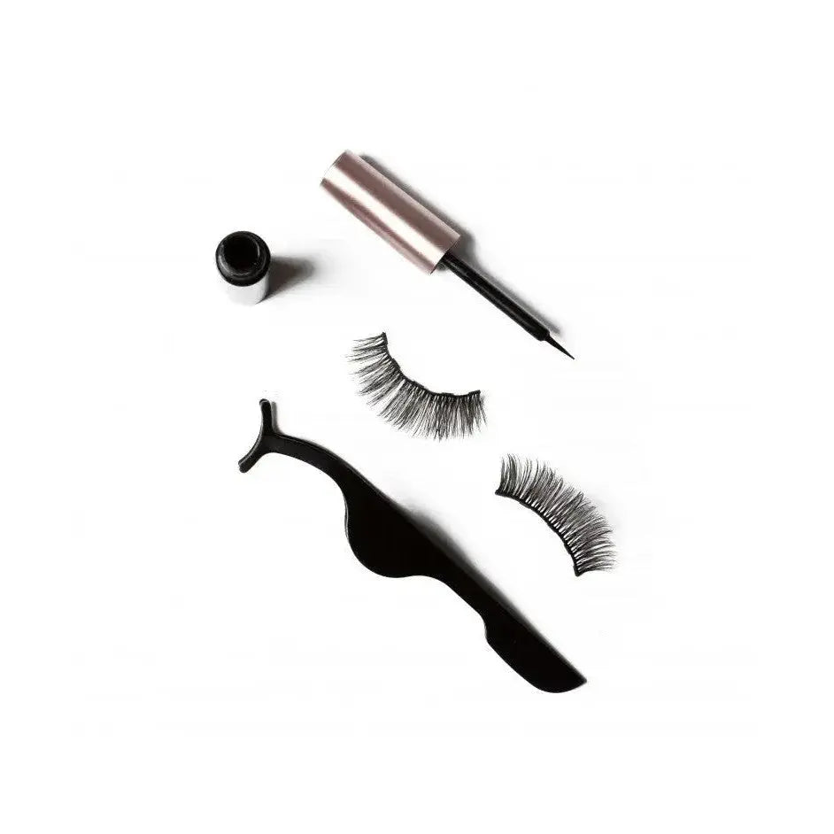 Magnetisch Wimpern 3 Paar mit Eyeliner 10-12-10mm von Paloma Beauties
