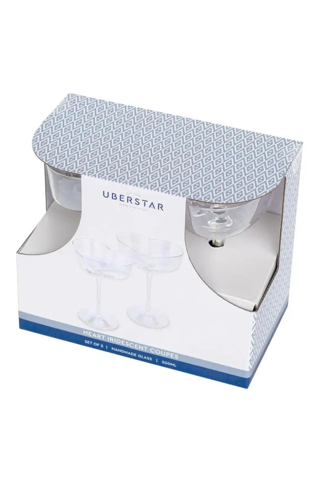 Herzglas irisierend 2er-Set von Uberstar