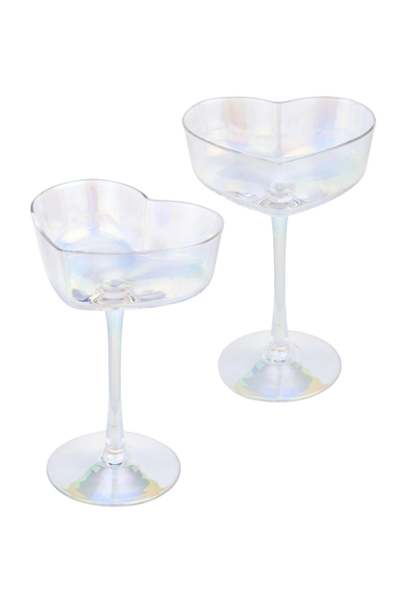 Herzglas irisierend 2er-Set von Uberstar