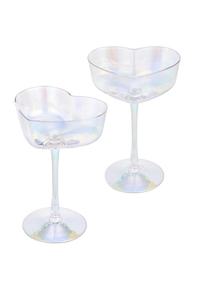Herzglas irisierend 2er-Set von Uberstar