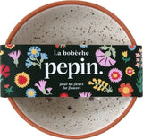 Wabenvase Blumenfrosch Weiss gesprenkelt von Pepin