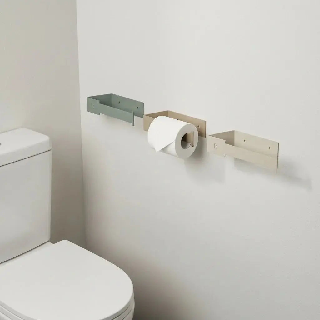 Wand-Toilettenpapierhalter silber von guteszeug.ch