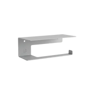 Wand-Toilettenpapierhalter mit Ablage silber von Well Care