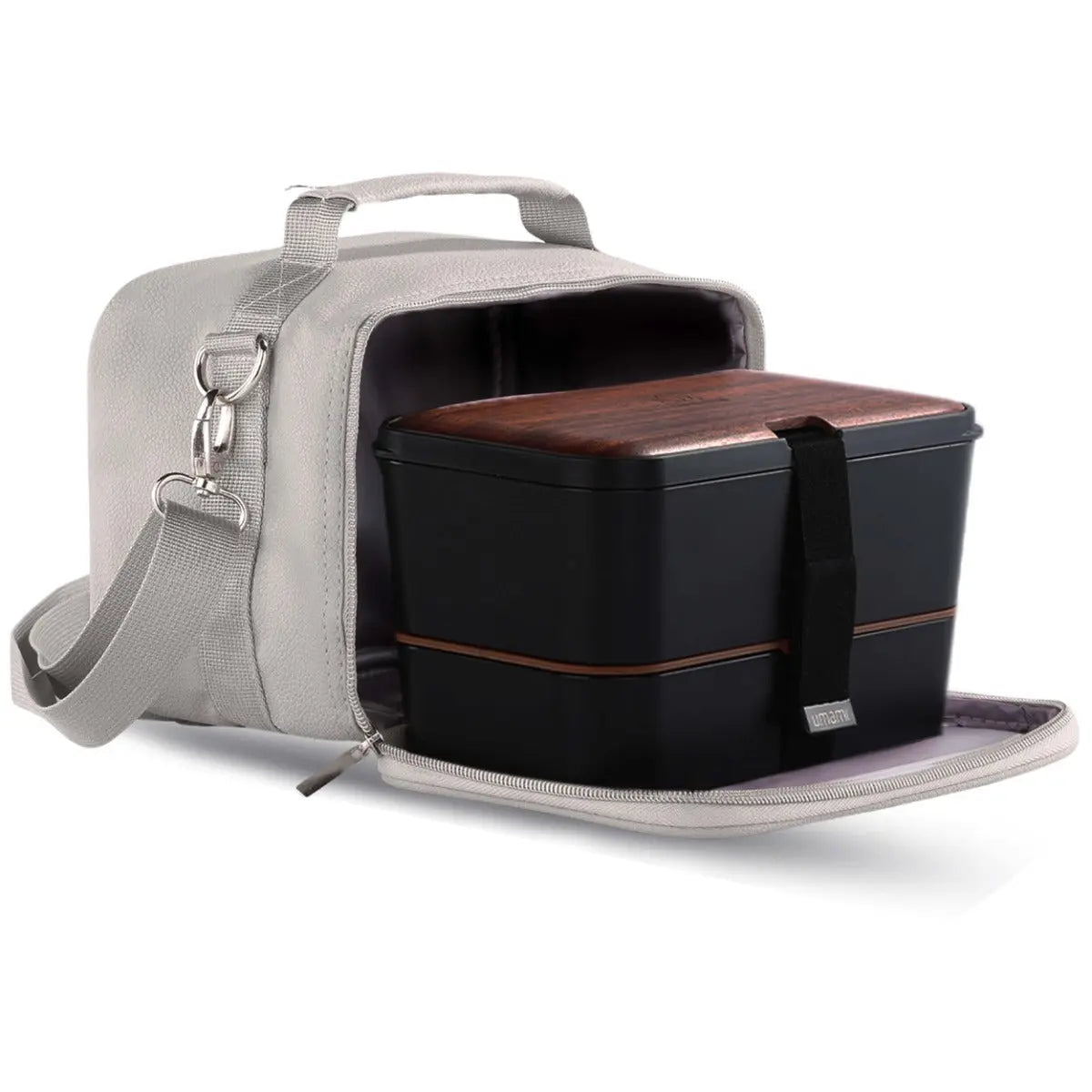 Insulated Lunch Bag Cool Grey Premium von Umami