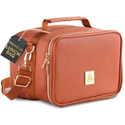 Insulated Lunch Bag Elegant Brown Premium von Umami