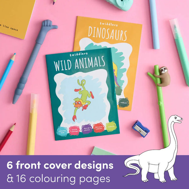 Malbuch Mini 24 Stück Tierwelt von Twiddlers