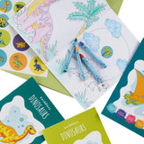 Malbuch Mini mit Sticker Dinosaurier 12 Stück von Twiddlers
