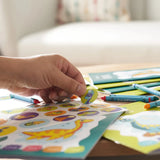 Malbuch Mini mit Sticker Dinosaurier 12 Stück von Twiddlers