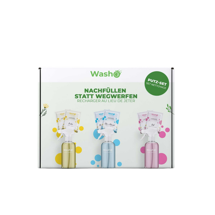 Oberflächenreiniger Putz-Set von Washo Care