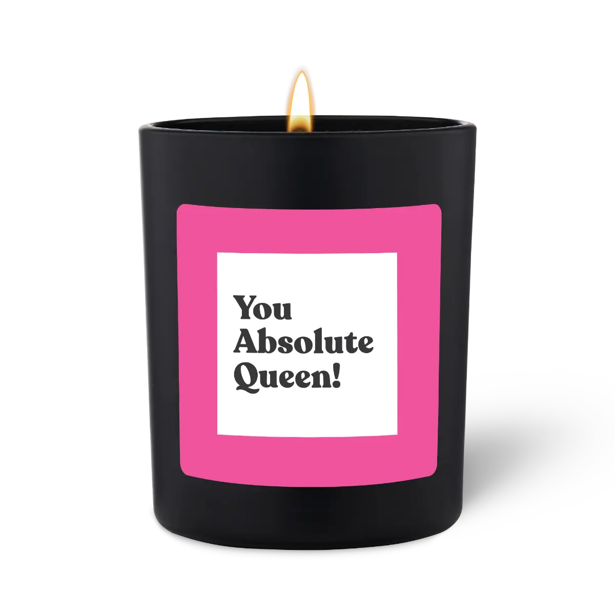 Duftkerze Schwarz Flowery You Absolute Queen! von ChattyCandles