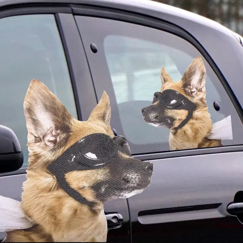 Ride With a Dog - Fenstersticker Hund von Ride with