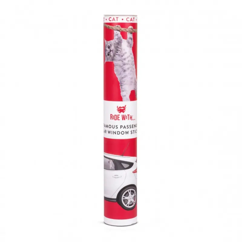 Ride With Hanging Cat - Fenstersticker Katze von Ride with