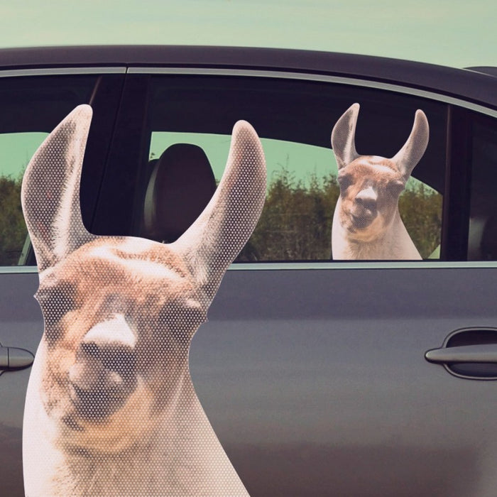 Ride With Llama - Fenstersticker "Lama" von Ride with