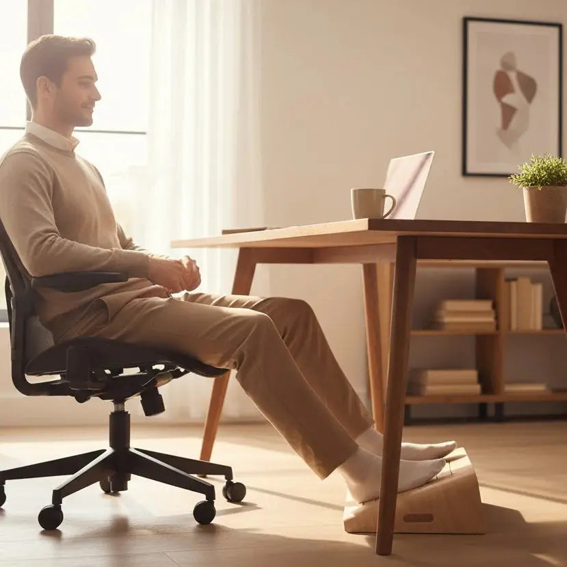 Büro Holz Fussstütze von Well Care