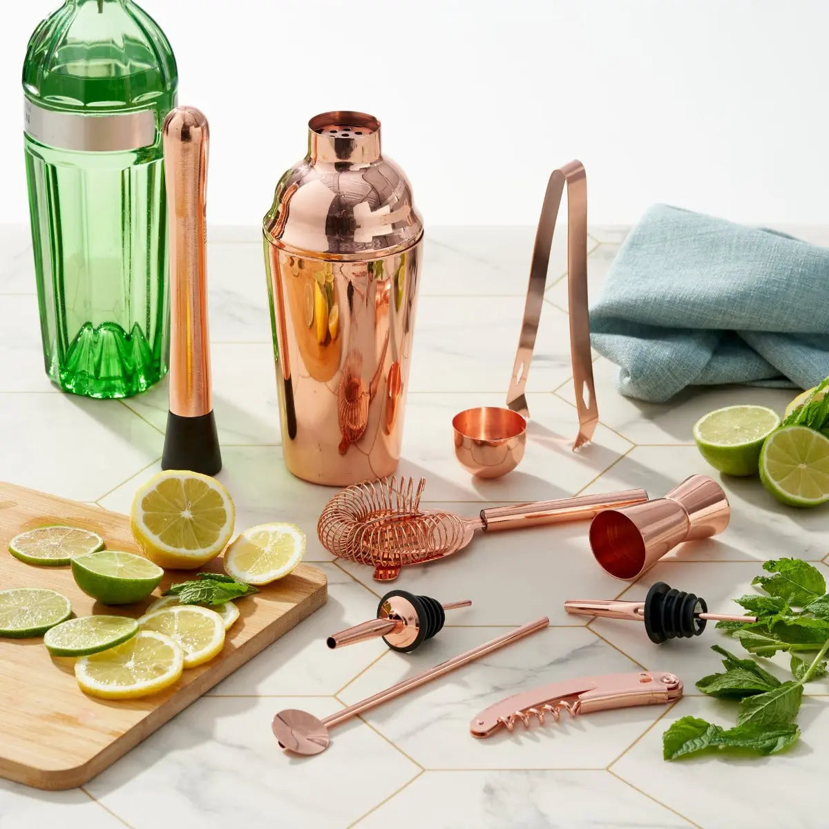 Cocktail 10er-Set Rosegold von Oak & Steel