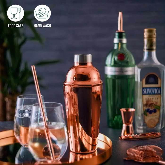 Cocktail 10er-Set Rosegold Edelstahl von Oak & Steel