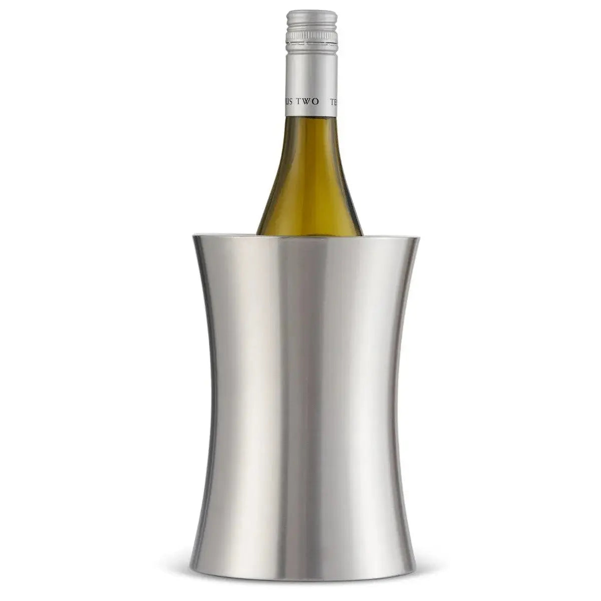 Weinkühler Edelstahl Silber von Oak & Steel