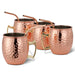 Edelstahl Moscow Mule Gläser 4er Set von Oak & Steel