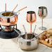 Fondue Set Edelstahl Rosegold von Oak & Steel