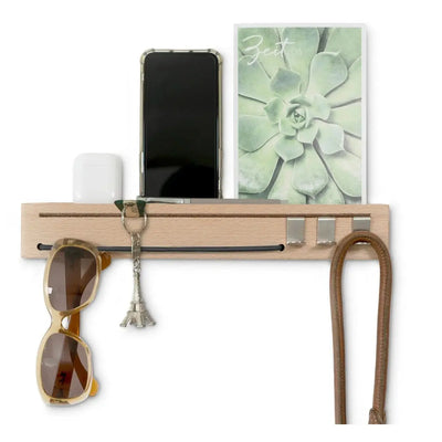 mon.key Schlüsselbrett und Brillenhalter grey