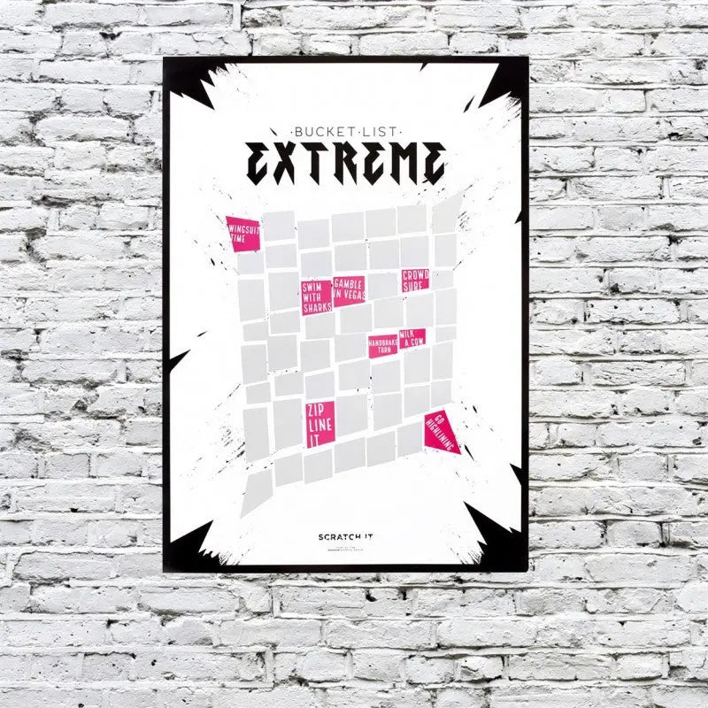 Scratch Poster Extreme ToDo Liste zum Freirubbeln von Swipe