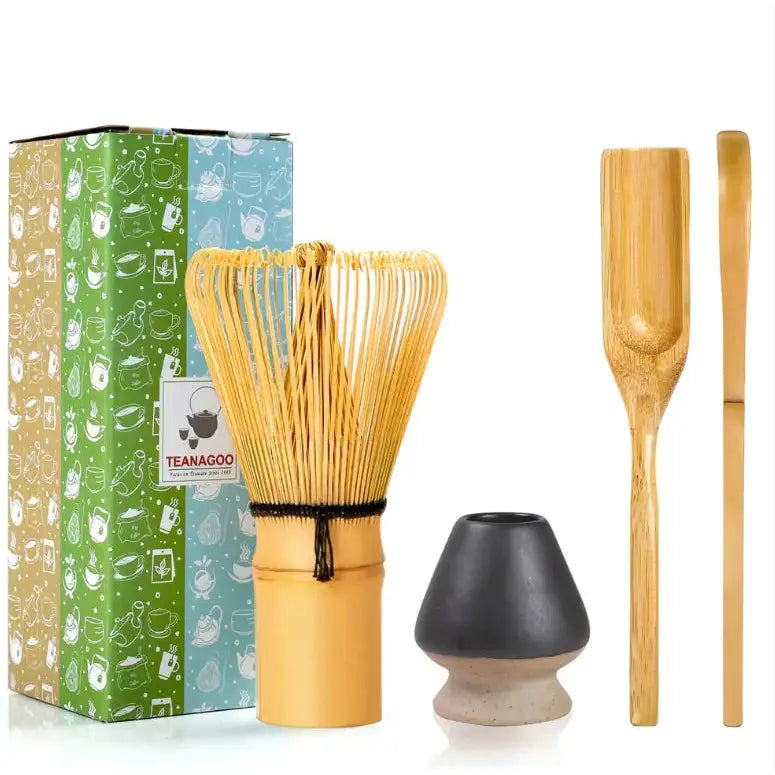 Matcha Zubehör Set Schwarz 4-tlg. von TEANAGOO